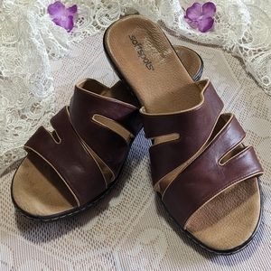 Women's Leather Slides